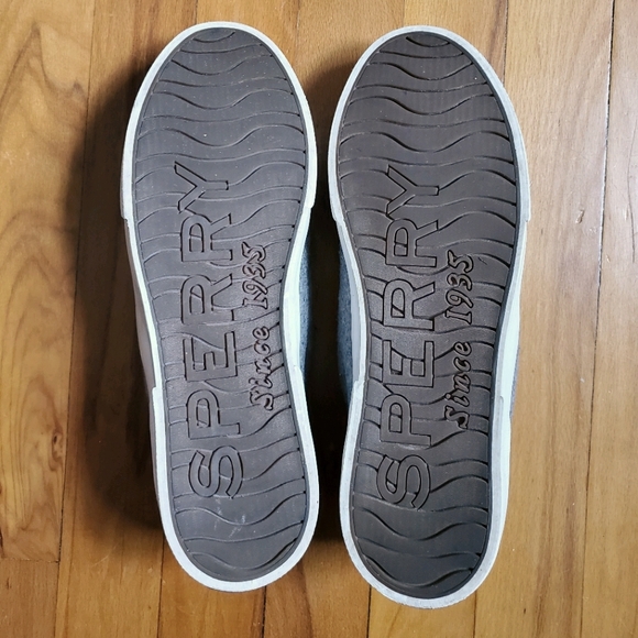 Sperry Wool Blend Sneakers with Chunky Laces RARE - Picture 5 of 12